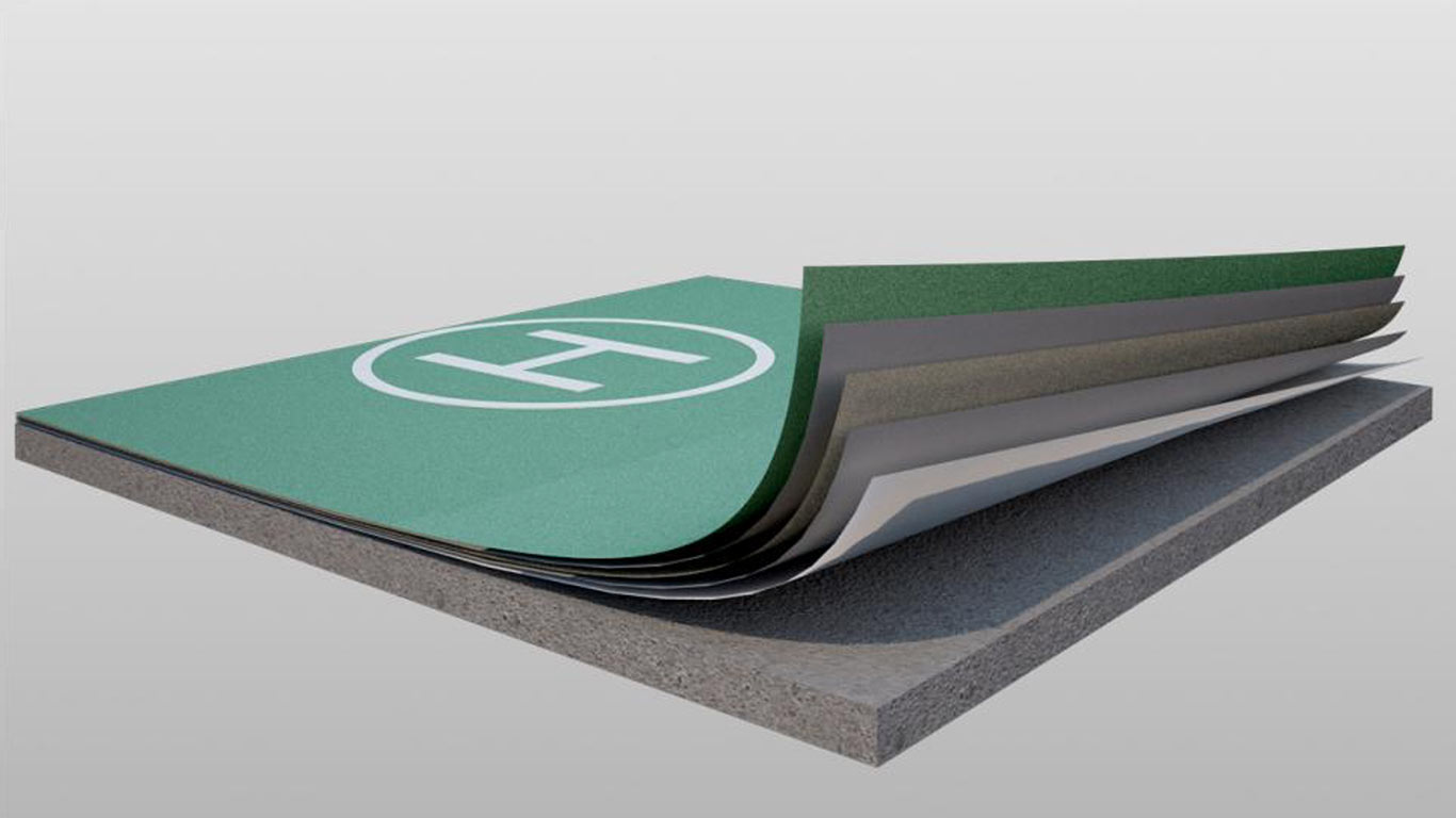 GreenFlex Waterproofing Helipuerto